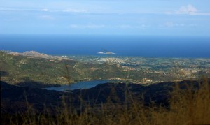 Panorama sul lago Riu Sa Teula di Villagrande