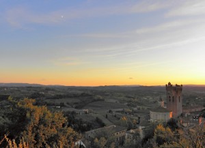 I colori a San Miniato, poco prima della sera.