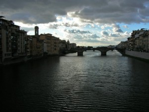 tramonto sull’Arno…