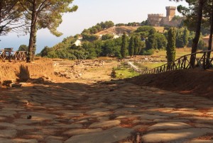 Vista su Populonia dal Museo Archeologico Etrusco