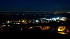 Dal balcone di Coniolo di notte