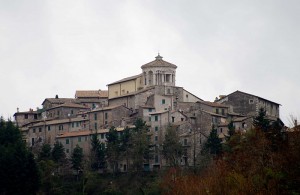 Capranica Prenestina dalla parte di Pisoniano