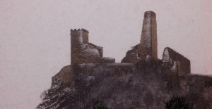 Rocca Varano- sotto una nevicata