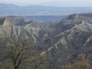 VEDUTA CALANCHI DA LOCALITA’ ORTEGLIE INVERNO