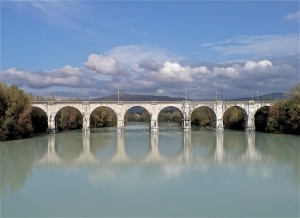 Il ponte della ferrovia a Gorizia