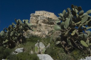 Castello di Mussomeli (potevano mancare i fichidindia)