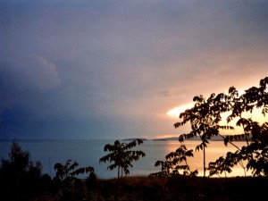 Tramonto sul lago Trasimeno