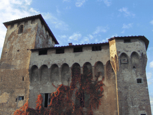 Campi Bisenzio - tramonto alla Rocca Strozzi