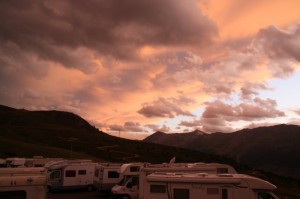 SPETTACOLARE TRAMONTO IN VAL DI LIVIGNO