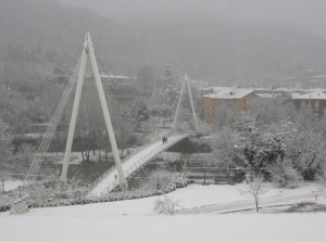 Prima neve sui colli bolognesi