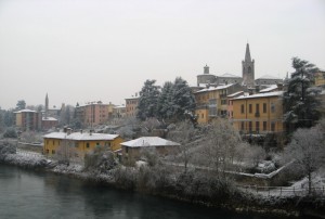 Insolitamente innevato