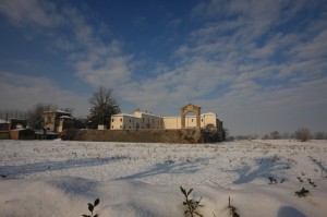 il castello vialli con la neve