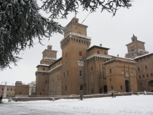 il castello sotto la neve