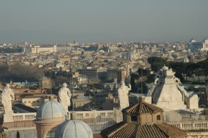 Sui tetti di Roma