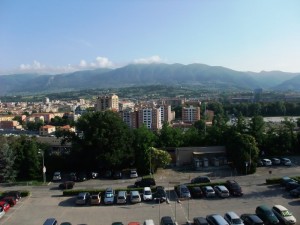 Panorama parziale di Terna dall’ospedale