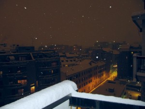 Nevicata notturna