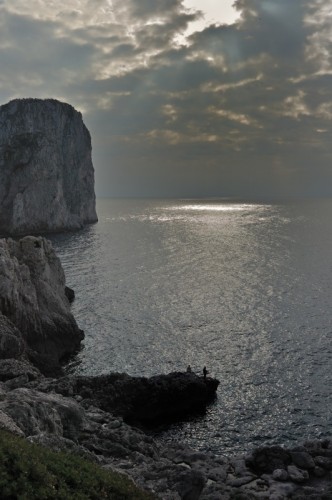 Capri - tramonto ai Faraglioni....