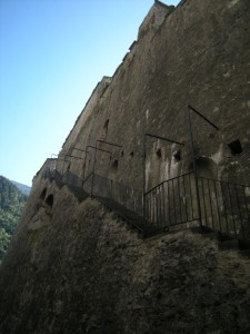 scala esterna del forte di Exilles