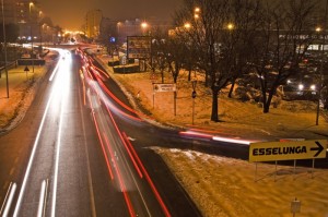 Vista serale di Garbagnate Milanese