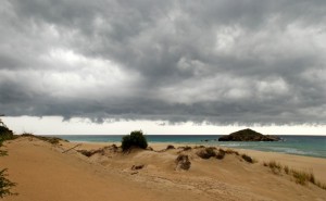 dune sotto il temporale