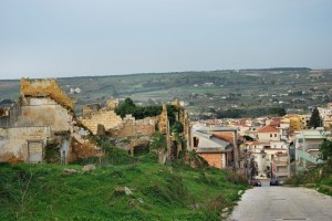 Santa Margherita di Belice. Ruderi e nuovo centro.