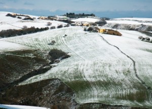 La prima neve al confine di nordest