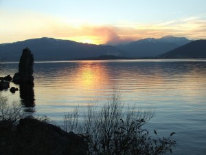 lago maggiore al tramonto