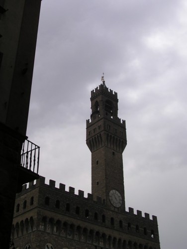 Firenze - terrazzo.... con merlature e torre