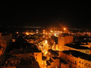 Panorama di Cagliari - notturno