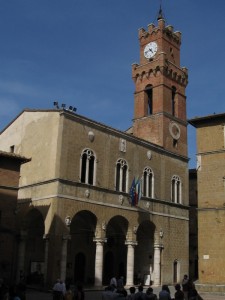 La torre del Palazzo di Pienza