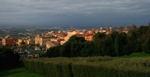 Panorama di Frascati da Villa Aldobrandini