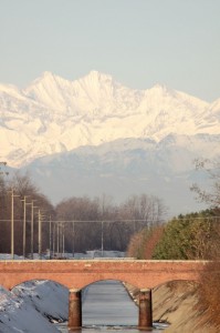 il canale Villoresi a dicembre