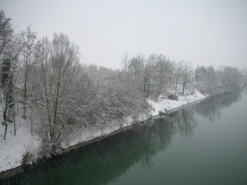 Campo San Martino - Rive del fiume Brenta sotto la neve - I