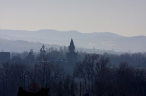 Rivalta nella nebbia