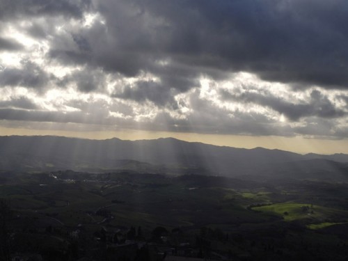 Volterra - panorama con Saline di Volterra Volterra - panorama con Saline di Volterra