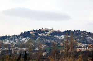 Una spruzzata di neve su Castelplanio