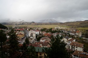 quello che si vede da Roccaraso anche se c’è nebbia