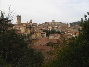 La città alta vista dalla rocca