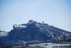 la prima neve a San Leo