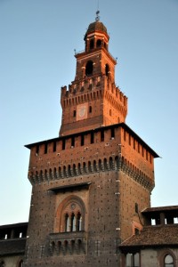 Castello Sorzesco al tramonto