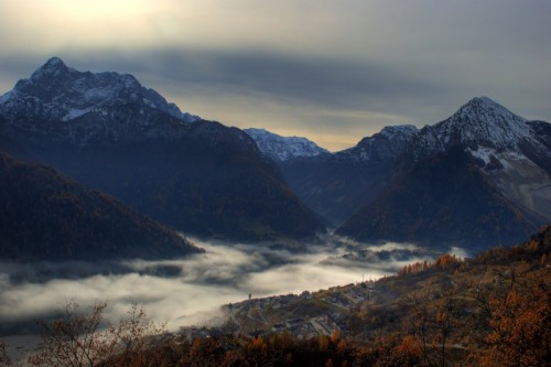 Erto e Casso - Nebbie in Val Zemola Erto e Casso - Nebbie in Val Zemola