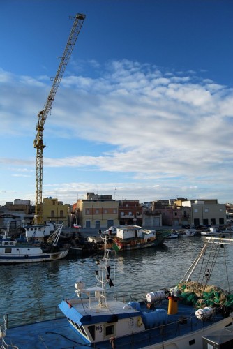 Mazara del Vallo - "panorama del porto vecchio.....un po' inusuale"