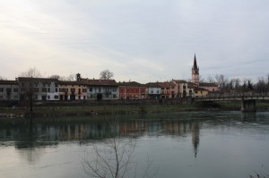 Pizzighettone al tramonto