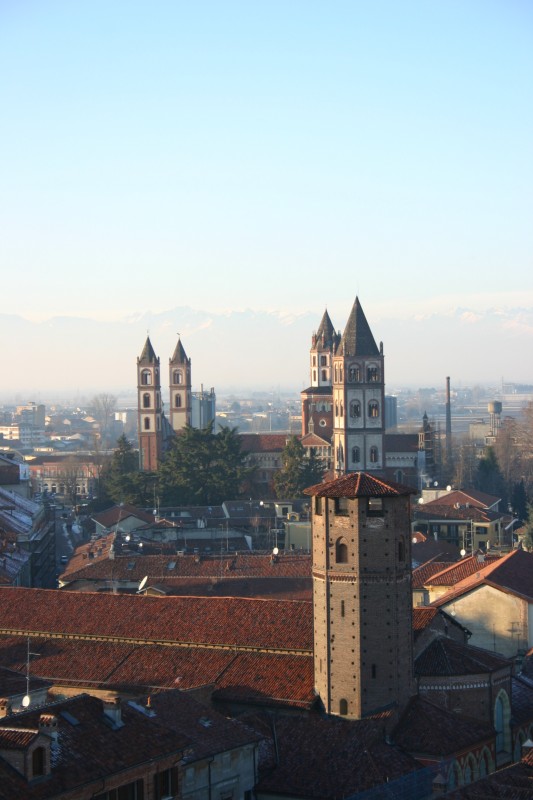 ''vercelli vista  dalla torre dell’angelo'' - Vercelli