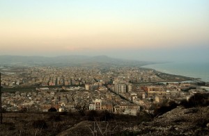 Licata, vista dal colle della ”Montagna”