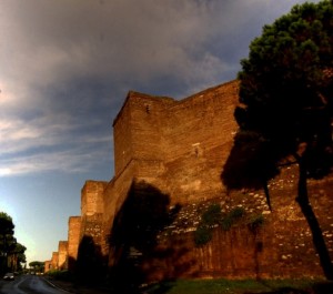 mura Aureliane tra porta san Sebastiano e porta Ardeatina