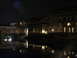 L’Arno al Ponte Vecchio