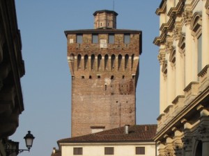 La torre del Castello dal Corso Palladio