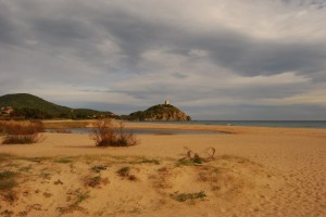 Panorama sulla baia di Chia