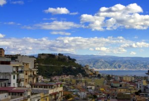 Messina, lo stretto, e la Calabria